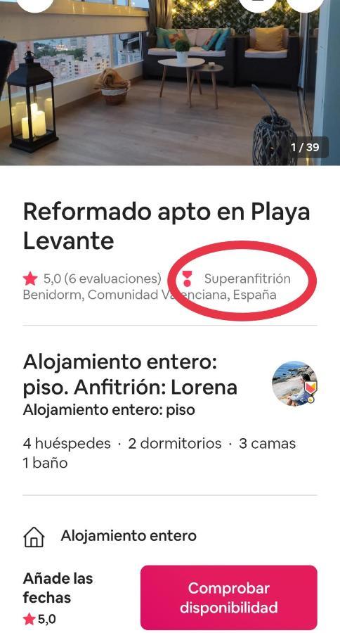 Playa Levante, Recien Reformado Бенідорм Екстер'єр фото